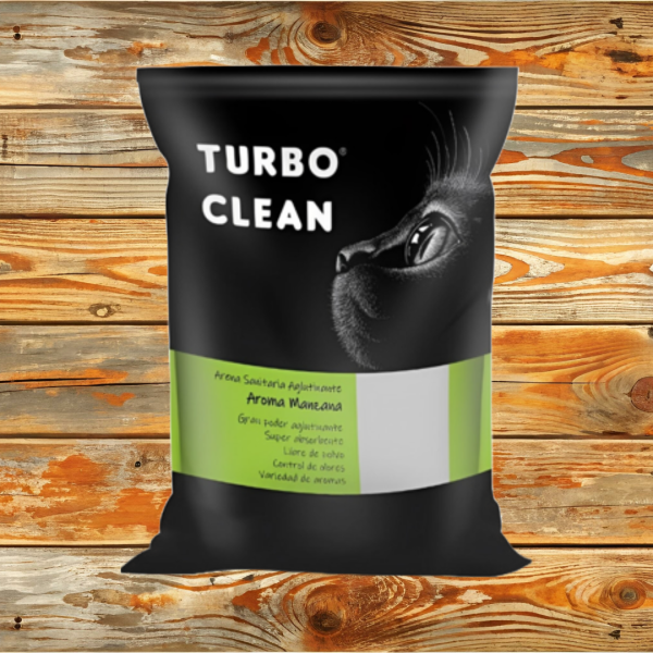 ARENA SANITARIA  TURBO CLEAN 10 KG AROMA A MANZANA